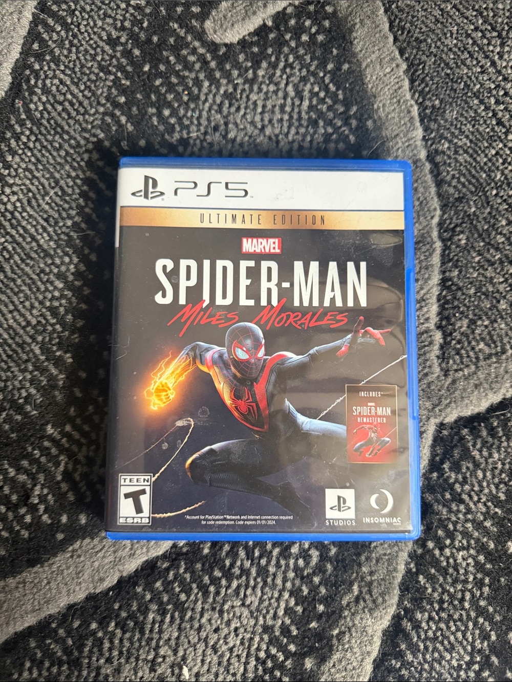Spiderman Miles Morales PS5 Ultimate Edition - Blue Case